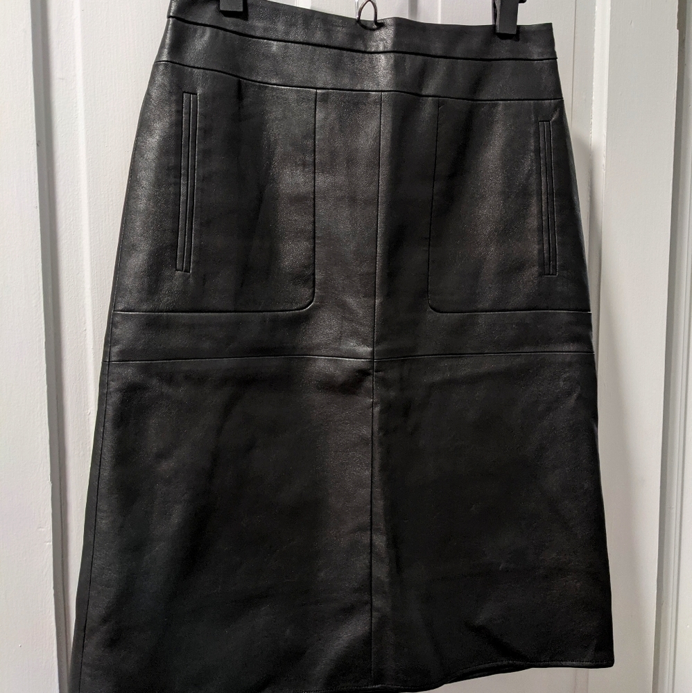 *Must Go By 12/15* BCBG Faux Leather Skirt